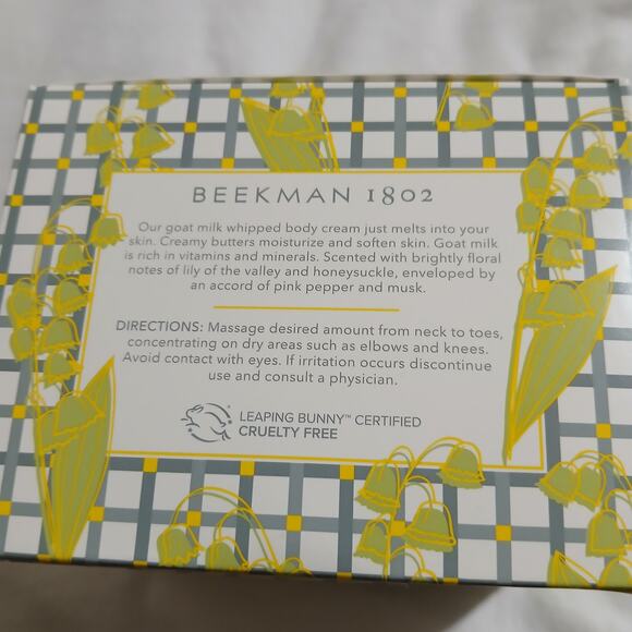 Beekman 1802 Lily of the Valley Whipped Body Cream 16oz New/Sealed - Picture 5 of 8